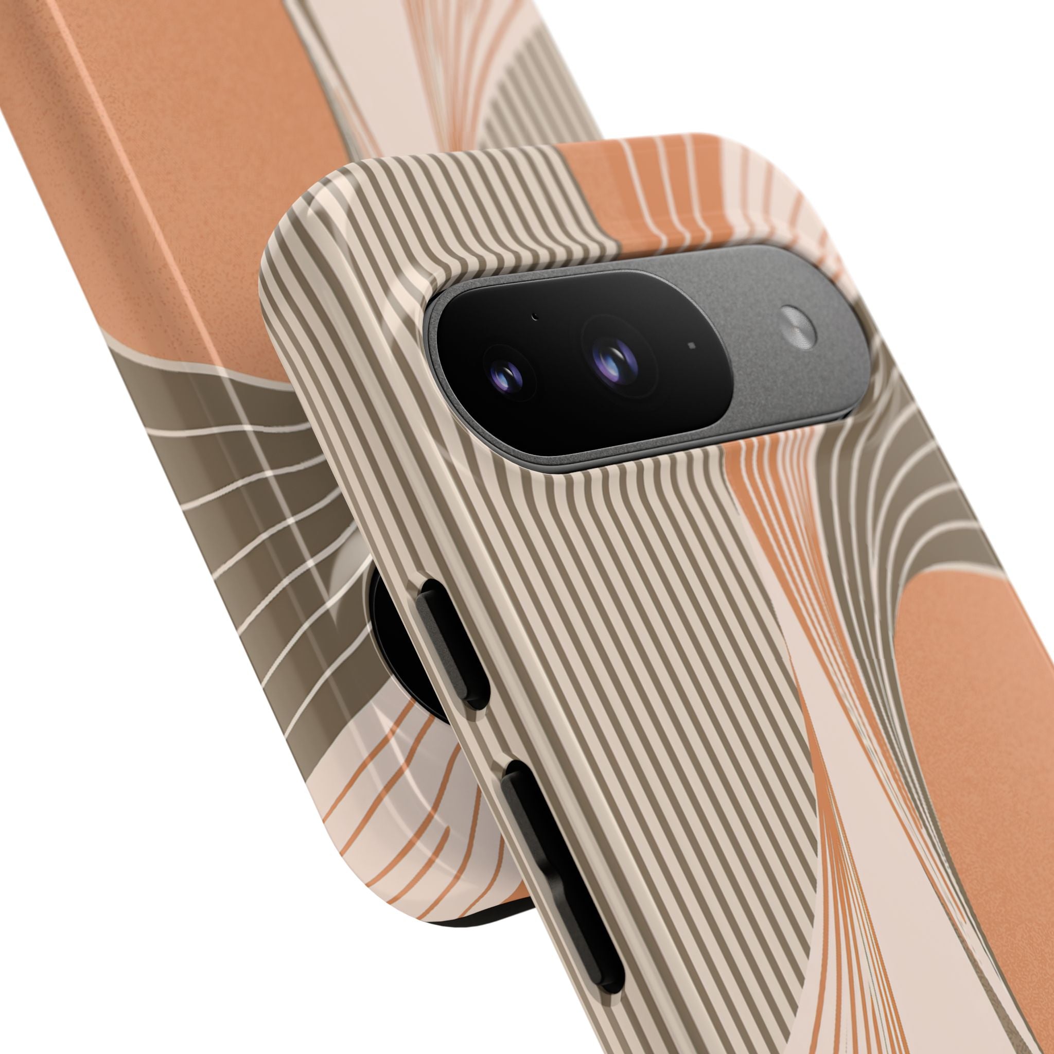 Orange Tough Phone Case for Google Pixel - Desert Arc Horizon