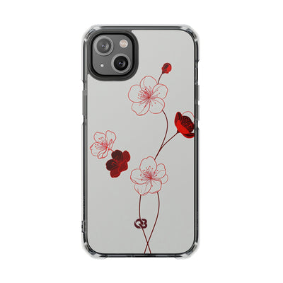Red Impact MagSafe Phone Case for iPhone - Kyoto Ember Bloom