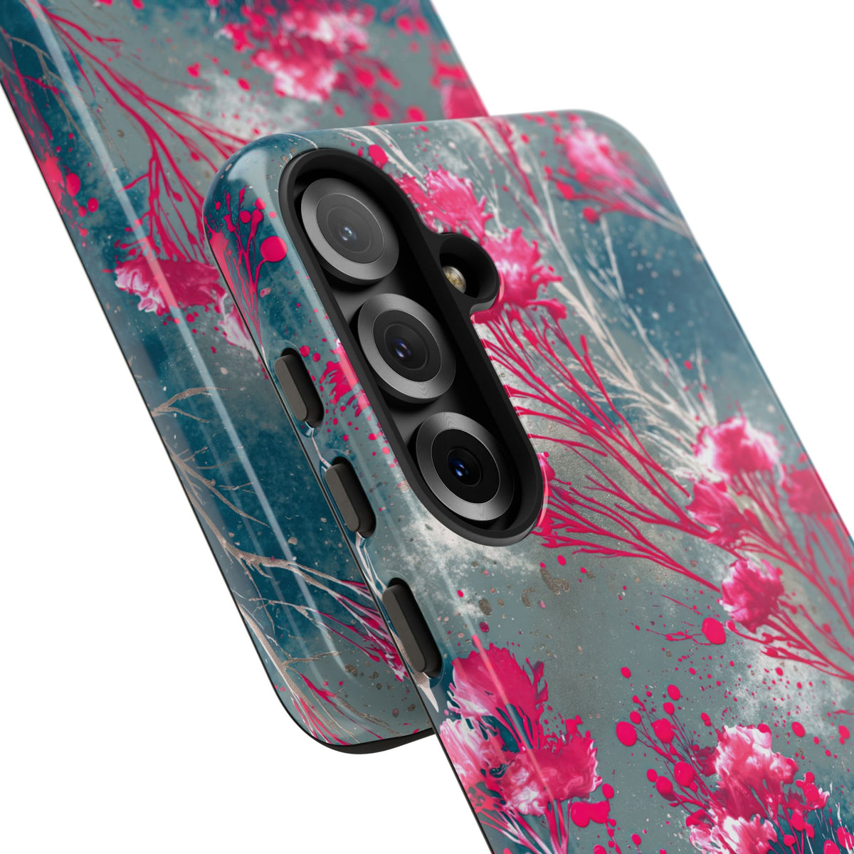 Cyber Blossom · Tough Phone Case for Samsung · Teal