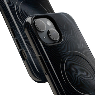 Black Tough 2.0 Magsafe Phone Case for iPhone - Obsidian Ridge Flux