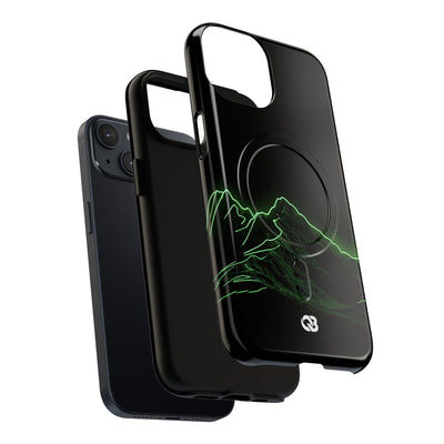 Nordic Mountain Contour · Tough 2.0 Magnetic Phone Case for iPhone · Black