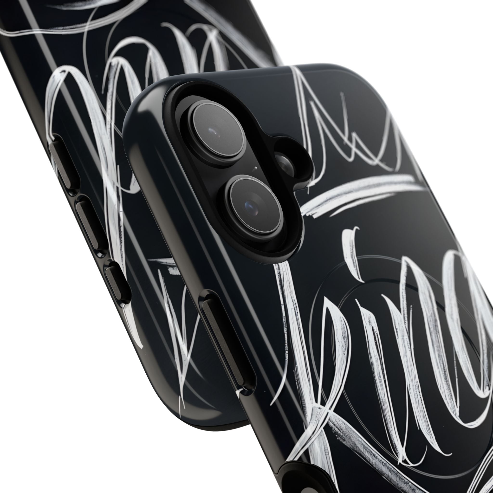 Noir Crown Script · Tough+ Magsafe
