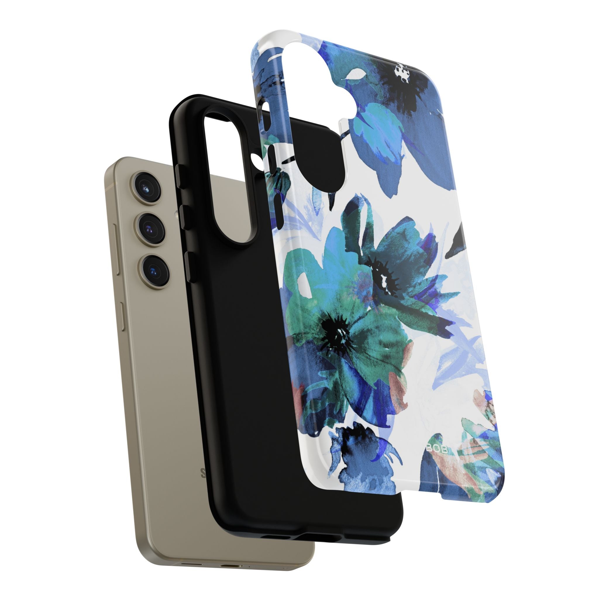 Blue Blossom Radiance Samsung S24 Case - Tough