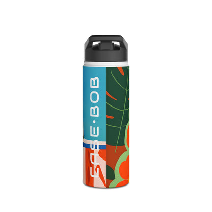 Orange Blossom Mosaic - Stainless Steel Water Bottle