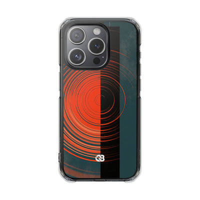 Teal Impact MagSafe Phone Case for iPhone - Burnt Slate Radial