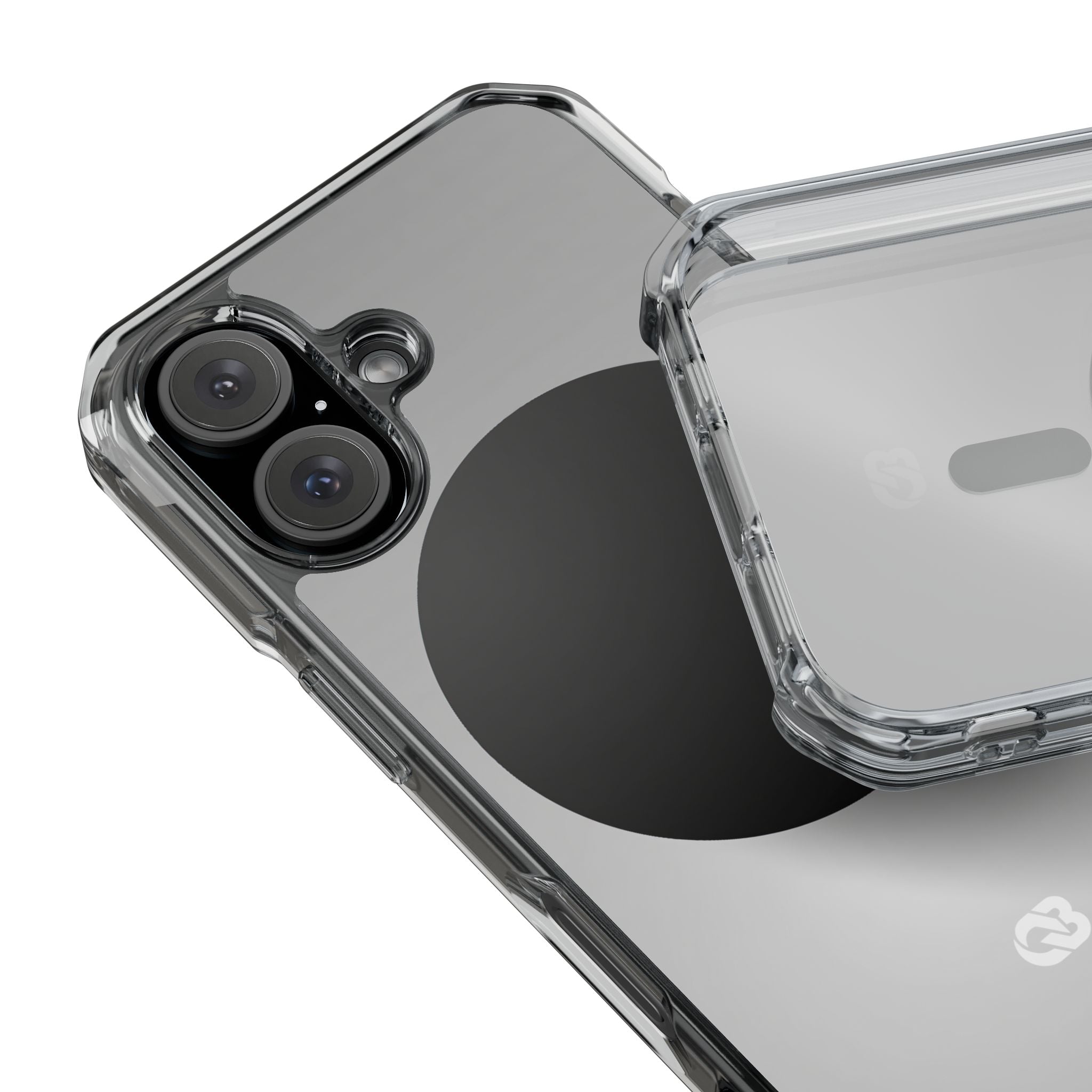 Grey Impact MagSafe Phone Case for iPhone - Matte Onyx Sphere