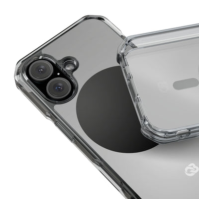 Grey Impact MagSafe Phone Case for iPhone - Matte Onyx Sphere