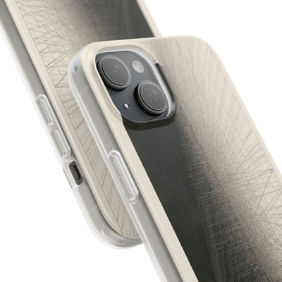 Beige Lite Phone Case for iPhone - Brutalist Graphite Grid