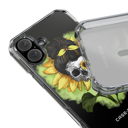 Sunflower Skull iPhone 16 Plus Case - Impact