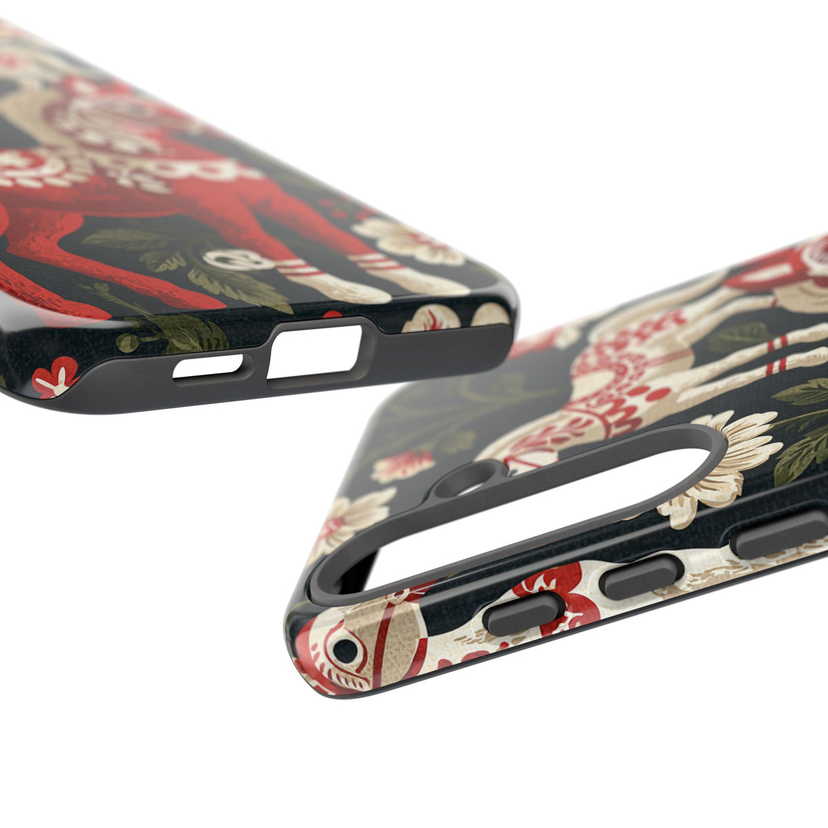 Nordic Dala Meadow · Tough Phone Case for Samsung · Red