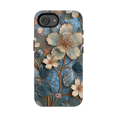 Gilded Blossom Reverie · Tough Phone Case for iPhone · Teal