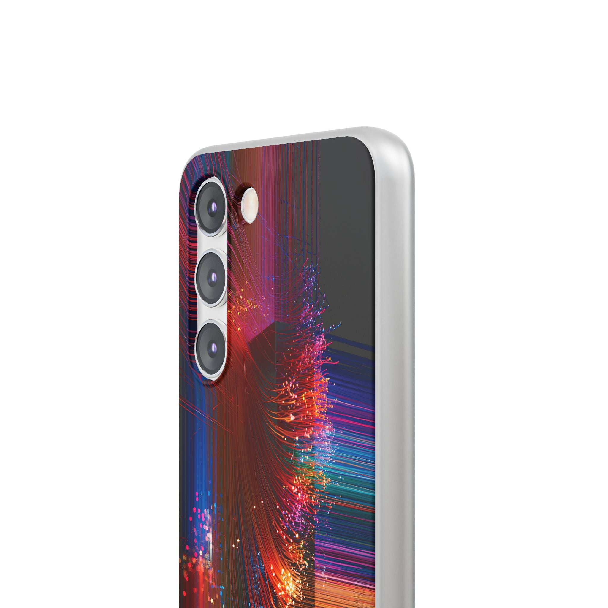 Black Lite Phone Case for Samsung - Cyber Optic Streak