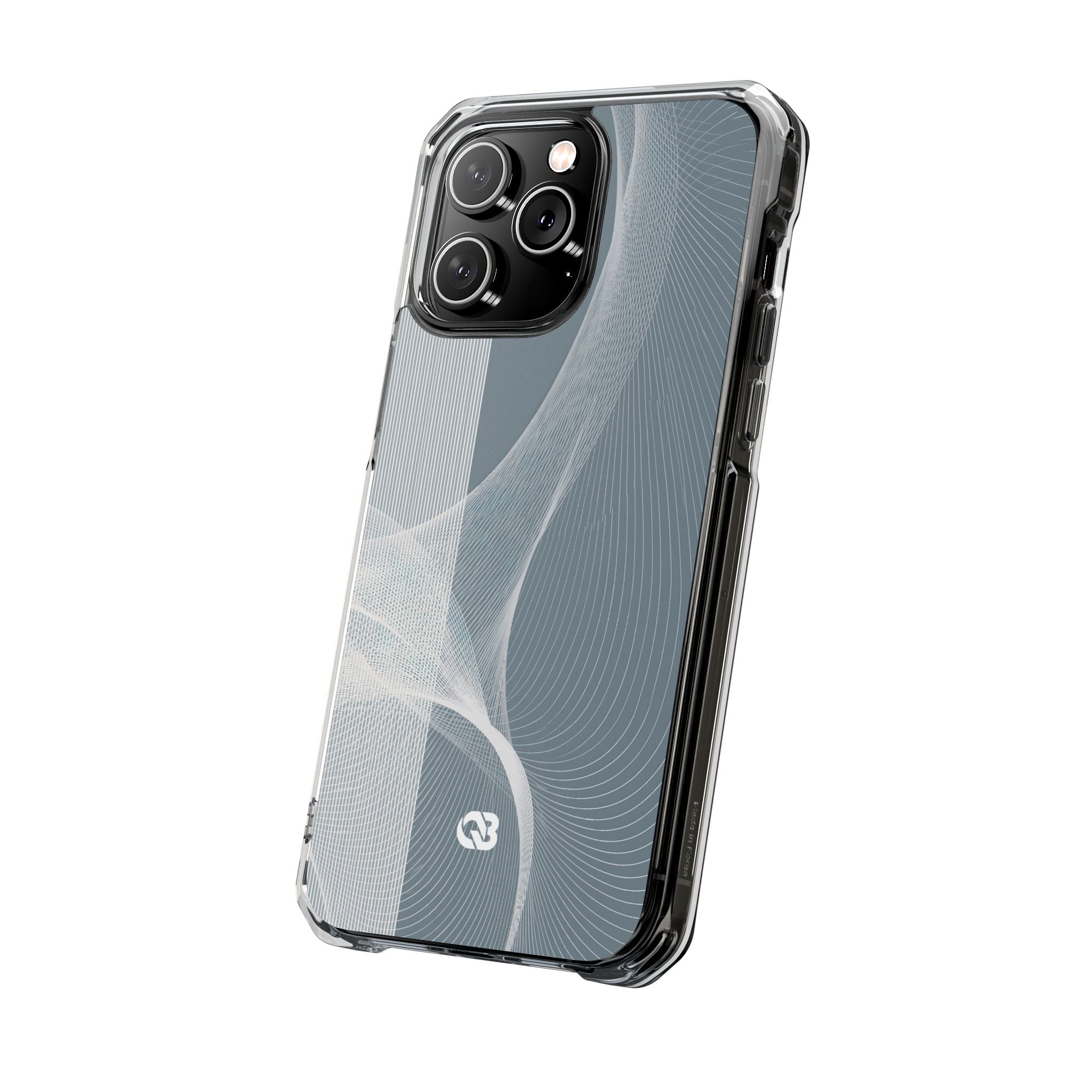 Grey Impact MagSafe Phone Case for iPhone - Slate Mesh Horizon