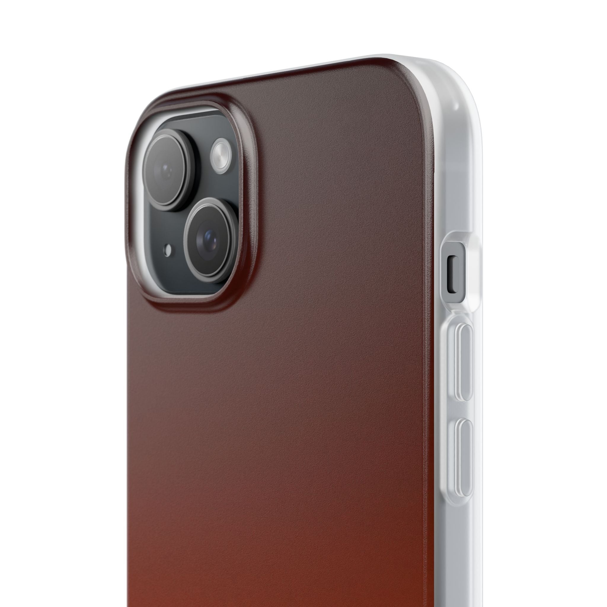 Orange Lite Phone Case for iPhone - Obsidian Ember Fade