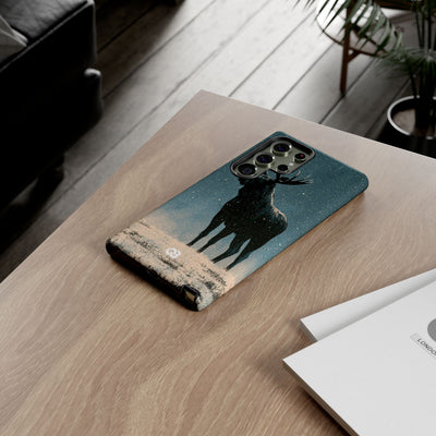 Nordic Boreal Moose · Tough Phone Case for Samsung · Blue