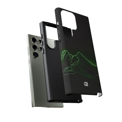 Nordic Mountain Contour · Tough Phone Case for Samsung · Black