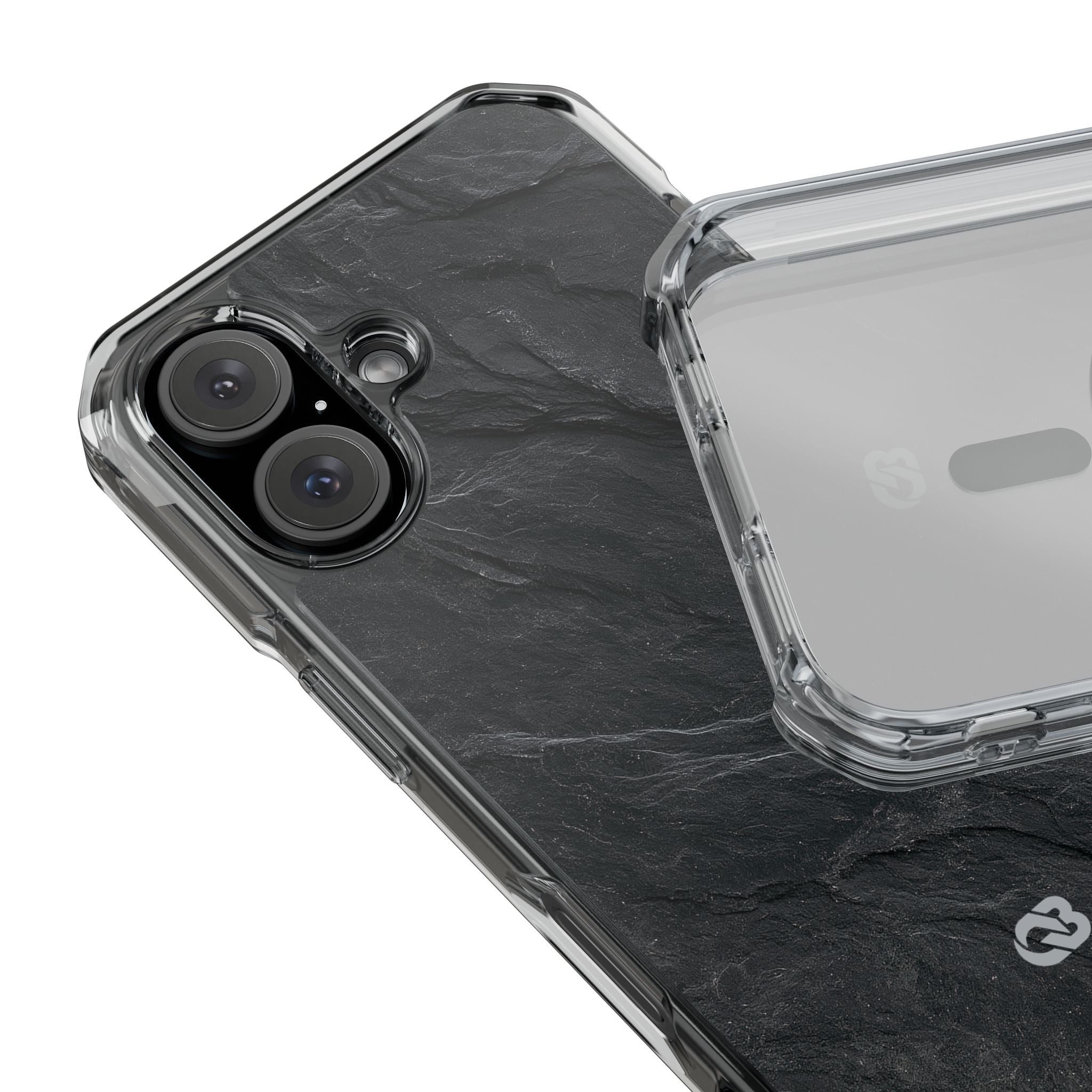 Black Impact MagSafe Phone Case for iPhone - Midnight Slate Ridge
