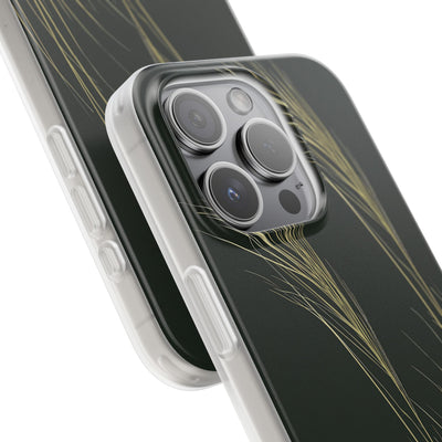 Green Lite Phone Case for iPhone - Midnight Gilded Grass