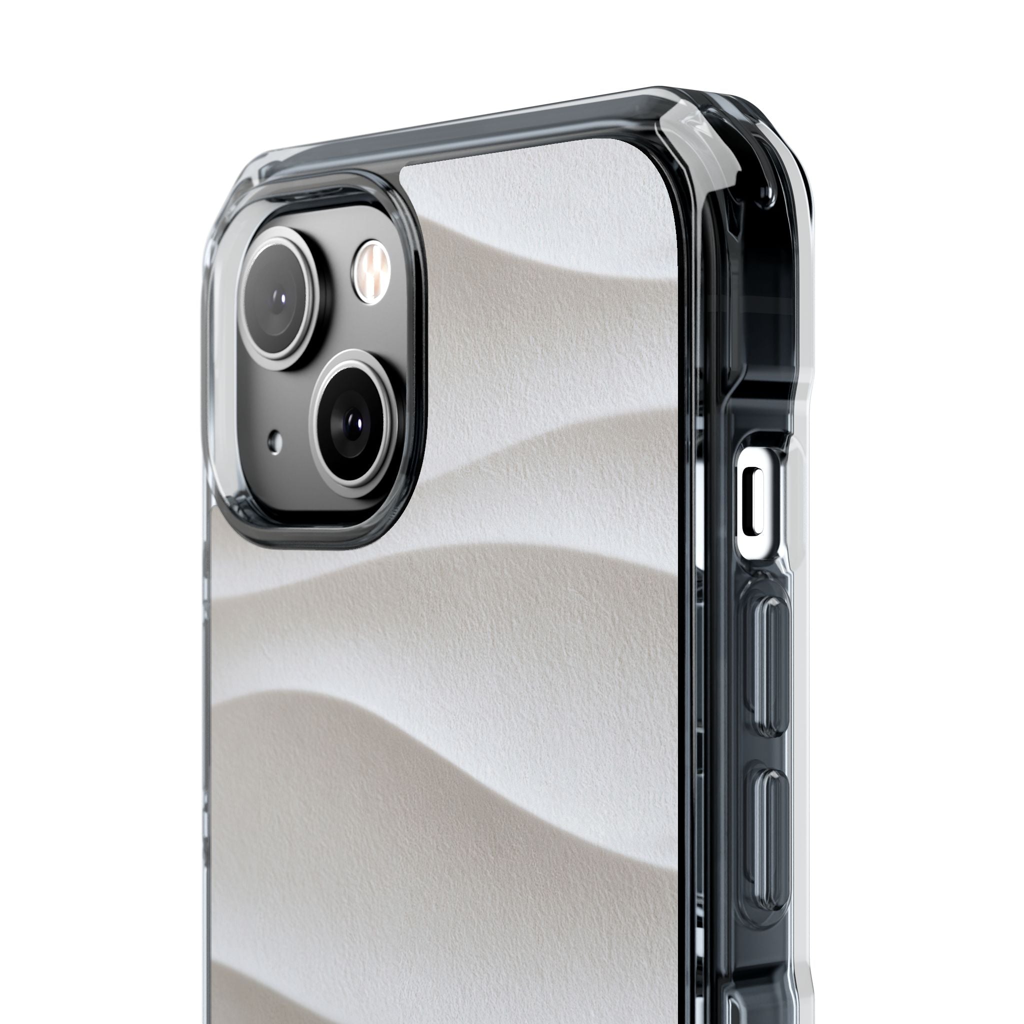 White Impact MagSafe Phone Case for iPhone - Arctic Flow Ridges