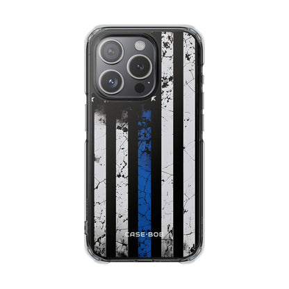 Blue Stripe Flag iPhone 15 Pro Case - Impact