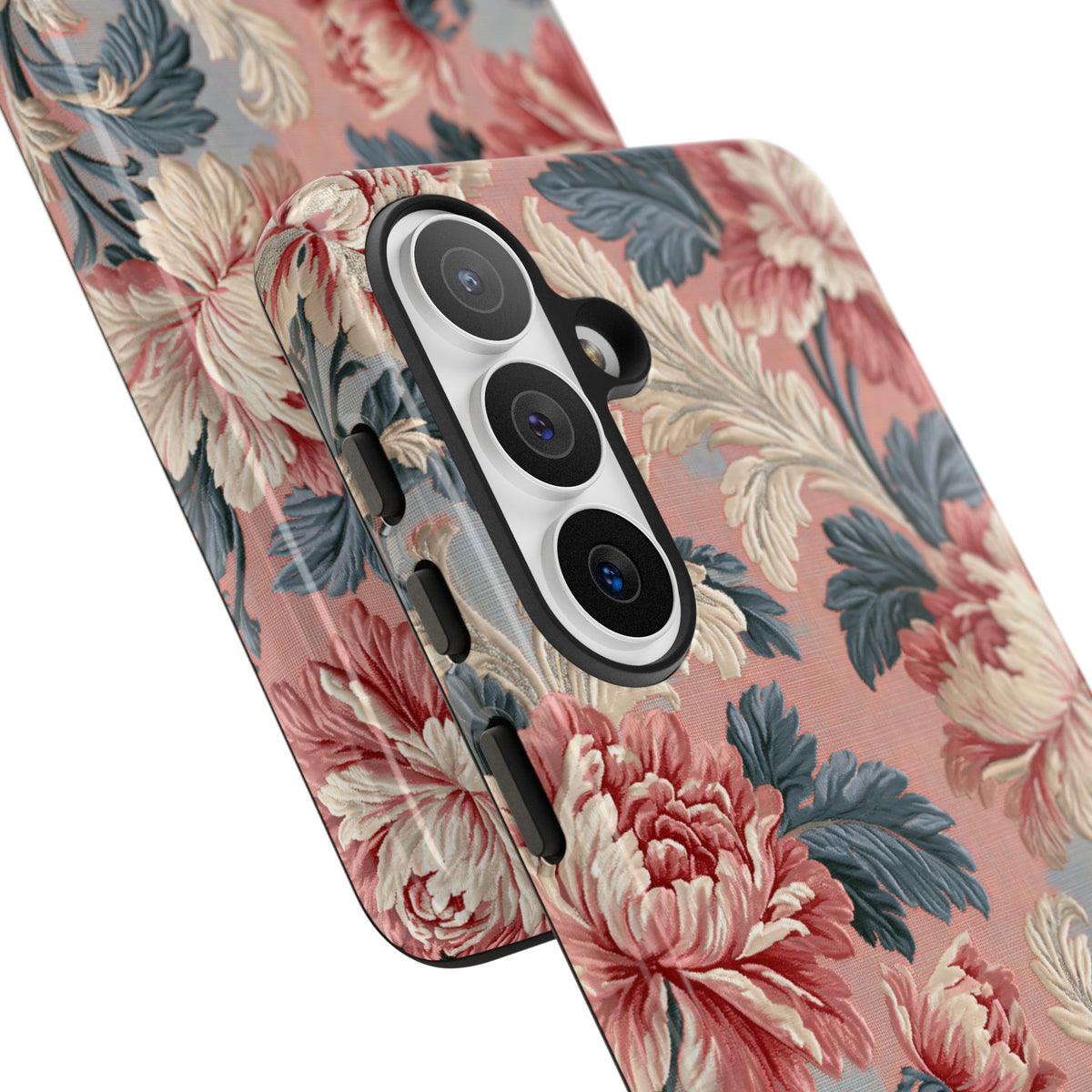 Blush Peony Jacquard · Tough Phone Case for Samsung · Pink