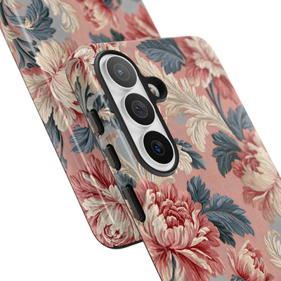 Blush Peony Jacquard · Tough Phone Case for Samsung · Pink