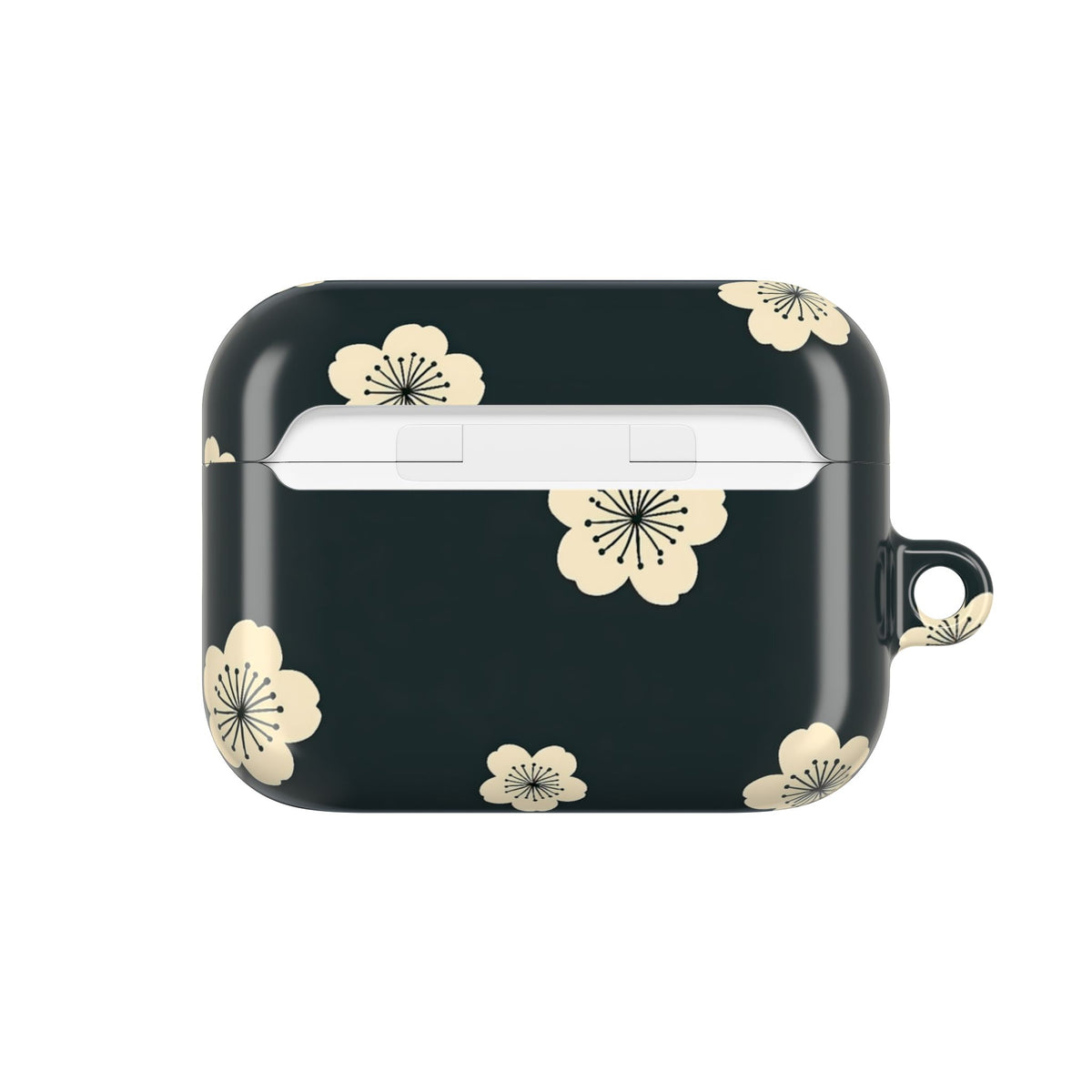 Midnight Sakura Bloom · Hard Case for AirPods & AirPods Pro · Black