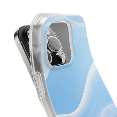 Blue Lite Phone Case for iPhone - Glacial Blue Silk