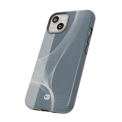 Slate Contour Drift · Tough Phone Case for iPhone · Grey