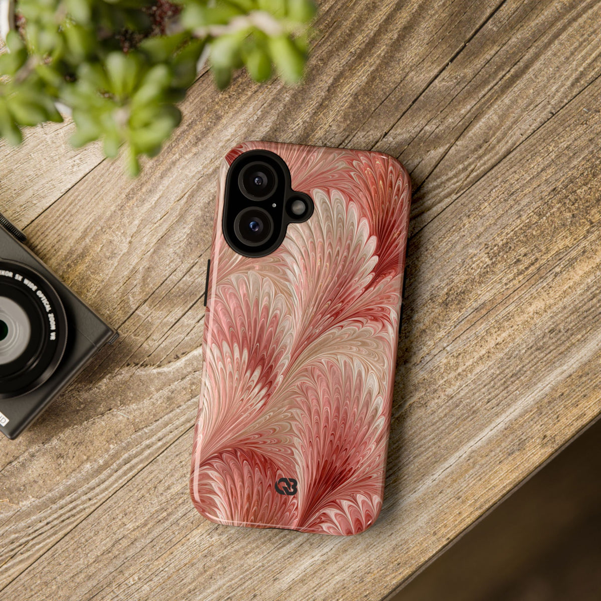Blush Petal Plume · Tough Phone Case for iPhone · Pink