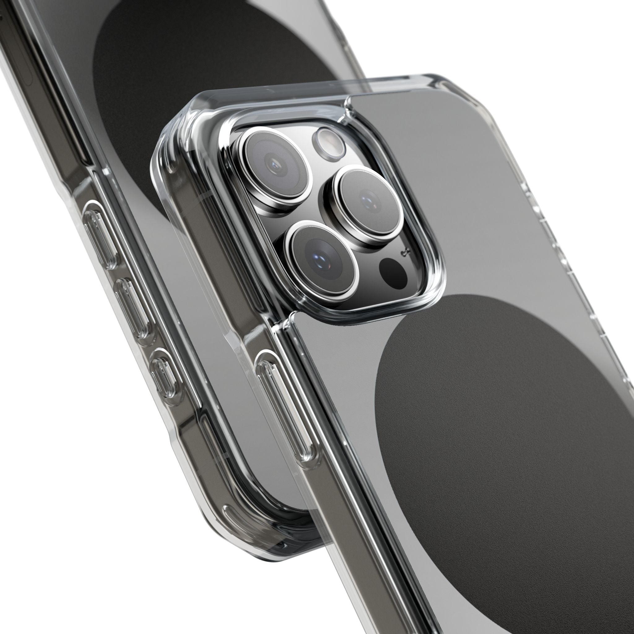 Grey Impact MagSafe Phone Case for iPhone - Matte Onyx Sphere
