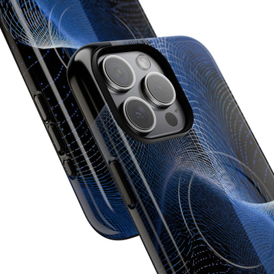 Blue Tough 2.0 Magsafe Phone Case for iPhone - Electric Blue Flux