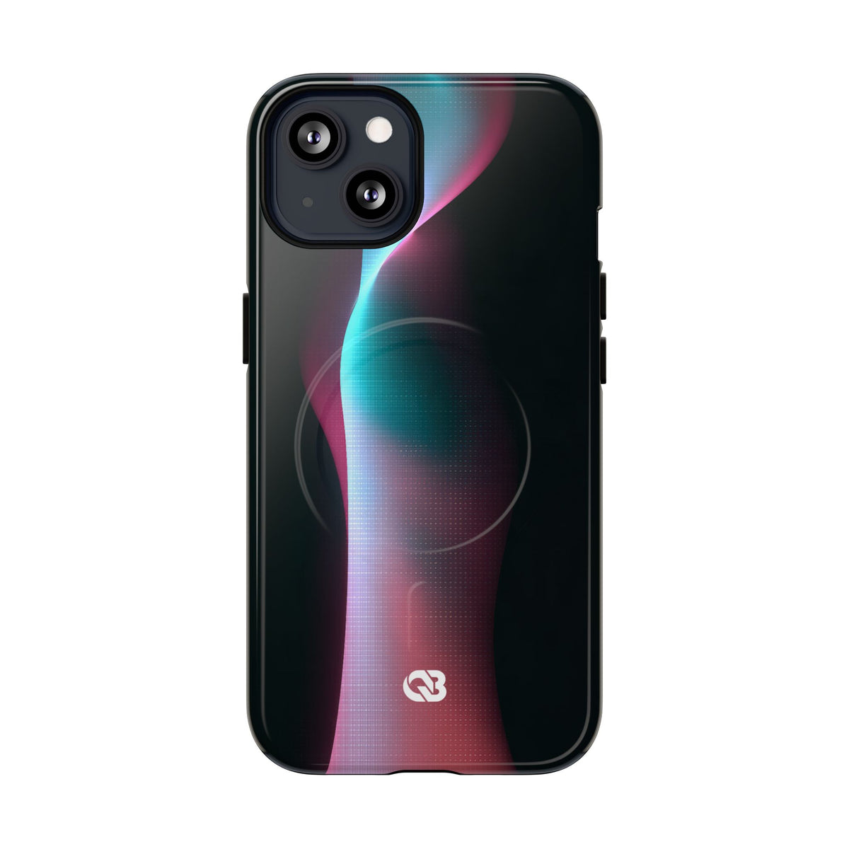 Neon Pixel Flow · Tough 2.0 Magnetic Phone Case for iPhone · Black