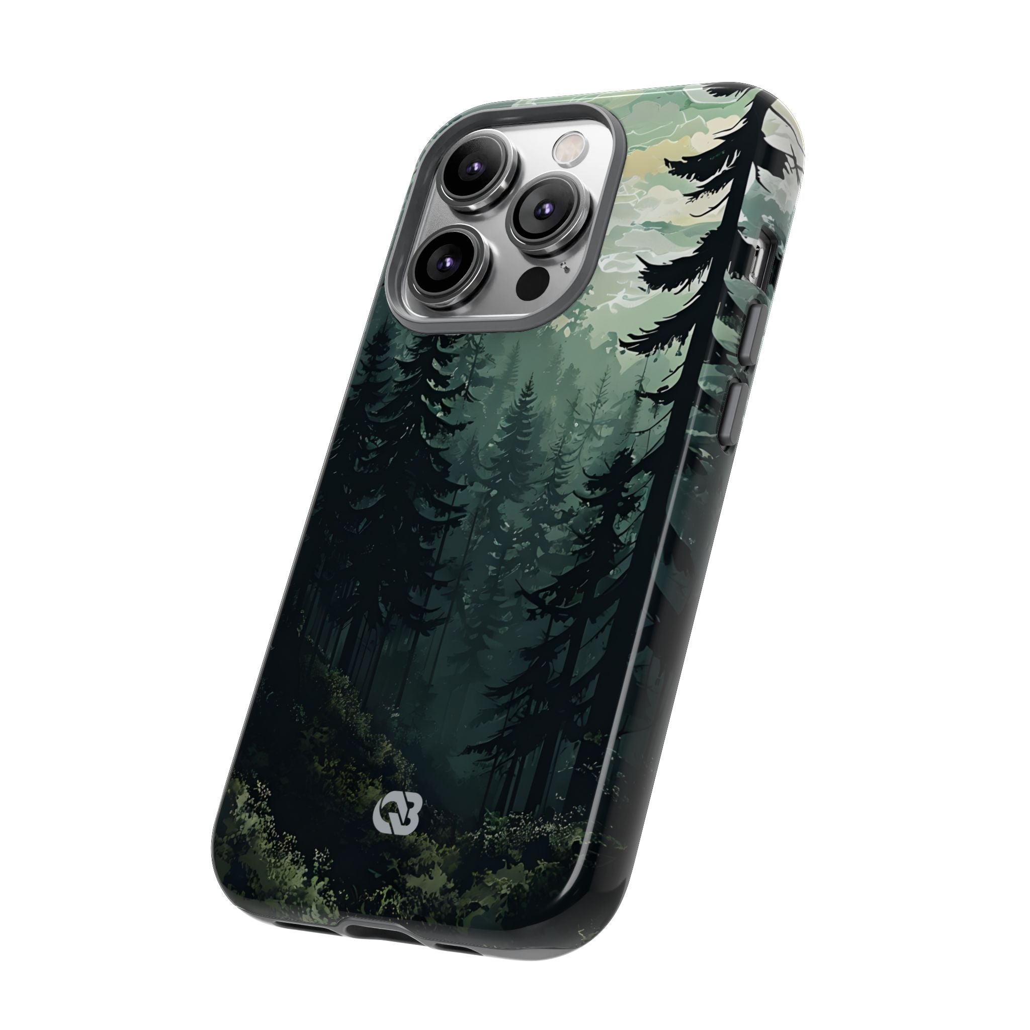Misty Pine Shadow · Tough Phone Case for iPhone