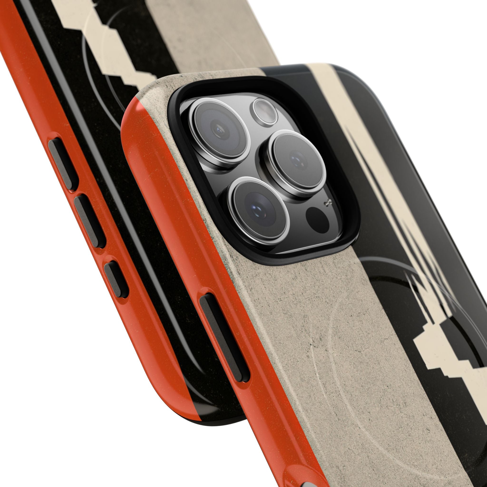 Orange Tough 2.0 Magsafe Phone Case for iPhone - Orange Monolith Rift