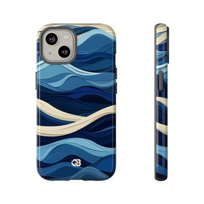 Cobalt Coast Layers · Tough Phone Case for iPhone