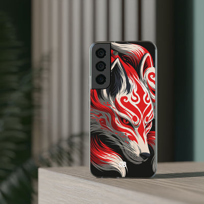 Crimson Kitsune Spirit · Lite Phone Case for Samsung · Red