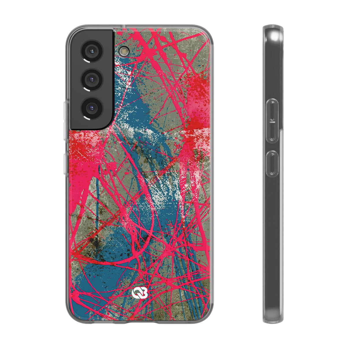 Neon Static Drip · Lite Phone Case for Samsung · Pink