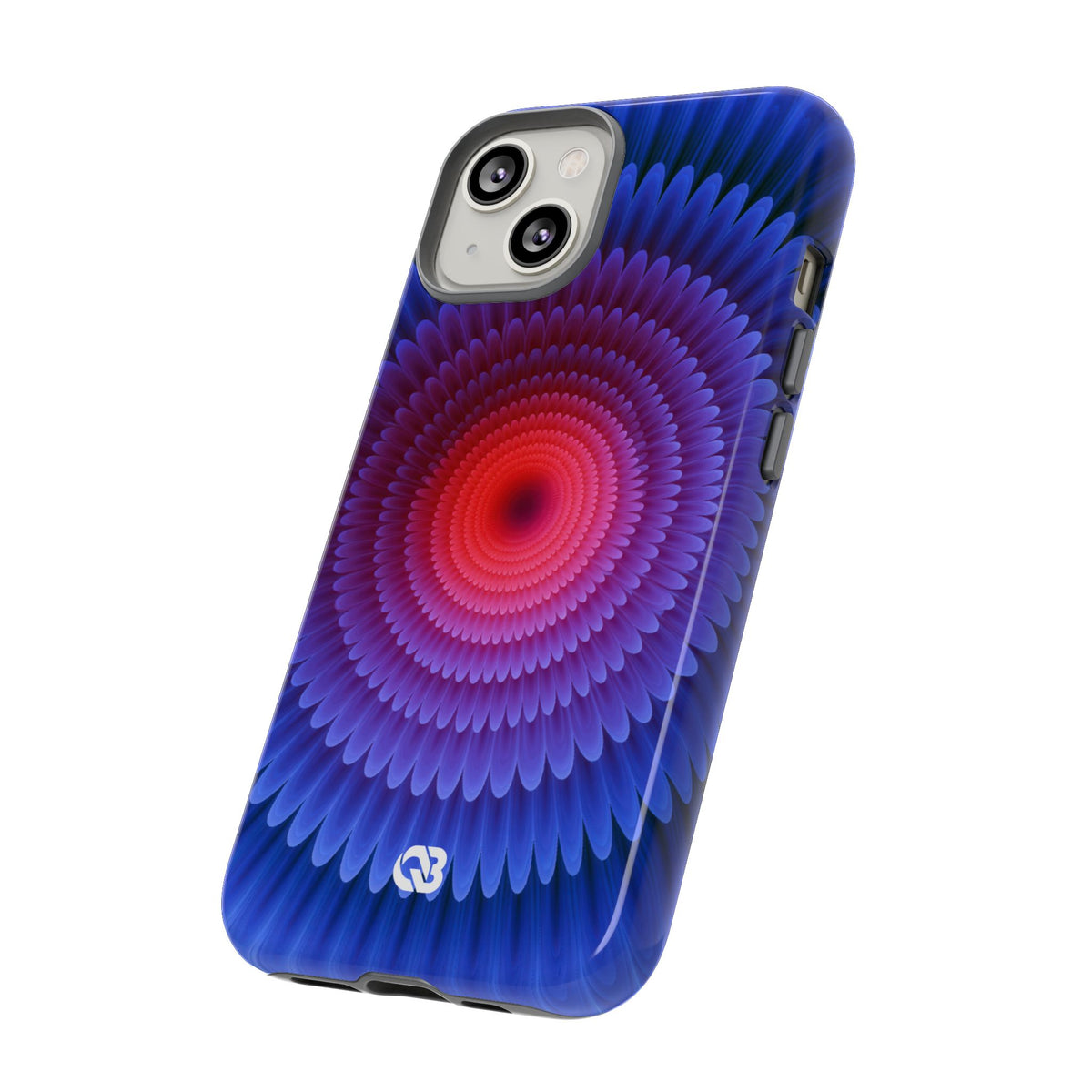 Radial Spectrum Bloom · Tough Phone Case for iPhone · Blue