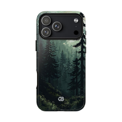 Misty Pine Shadow · Tough Phone Case for iPhone