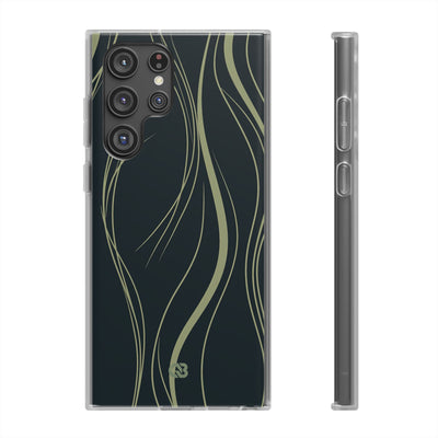 Green Lite Phone Case for Samsung - Obsidian Sage Flow