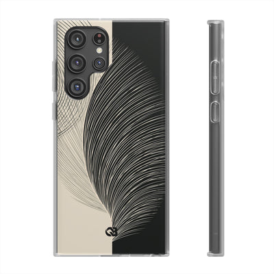 Beige Lite Phone Case for Samsung - Obsidian Cream Plume