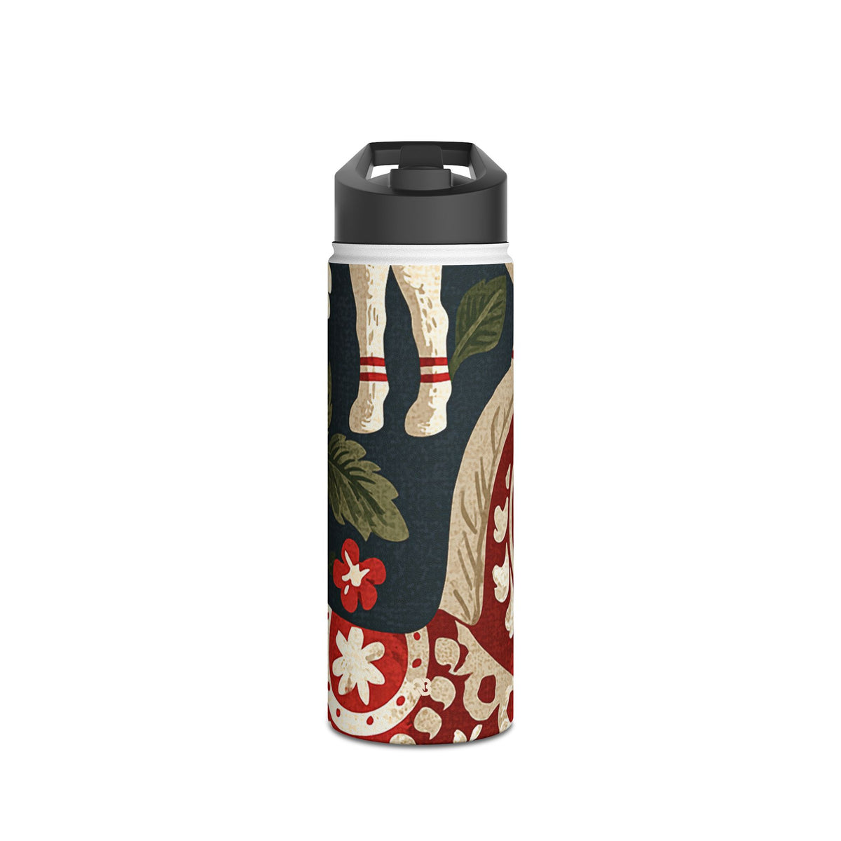 Nordic Dala Meadow · Insulated Water Bottle · Red
