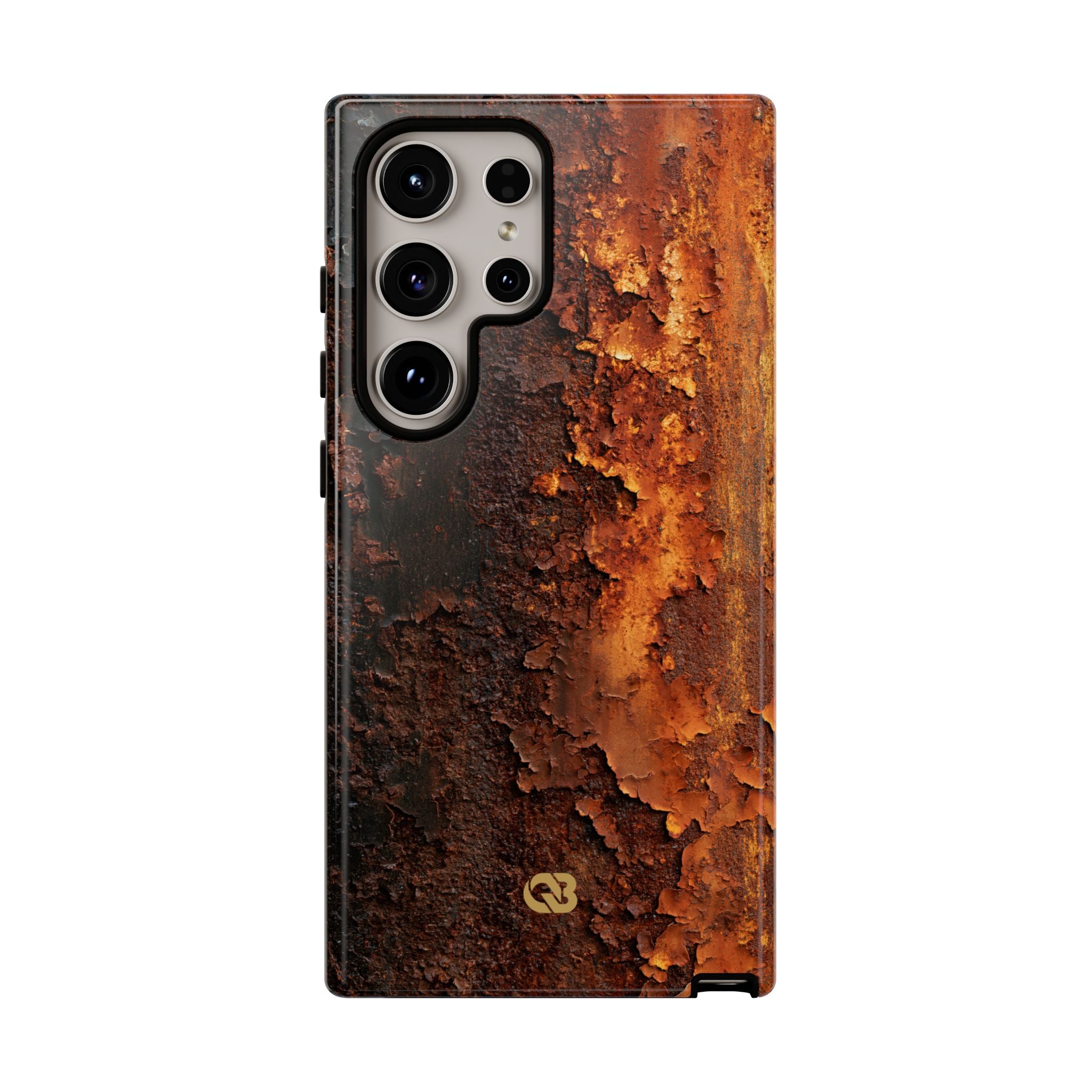 Orange Tough Phone Case for Samsung - Oxidized Iron Crust
