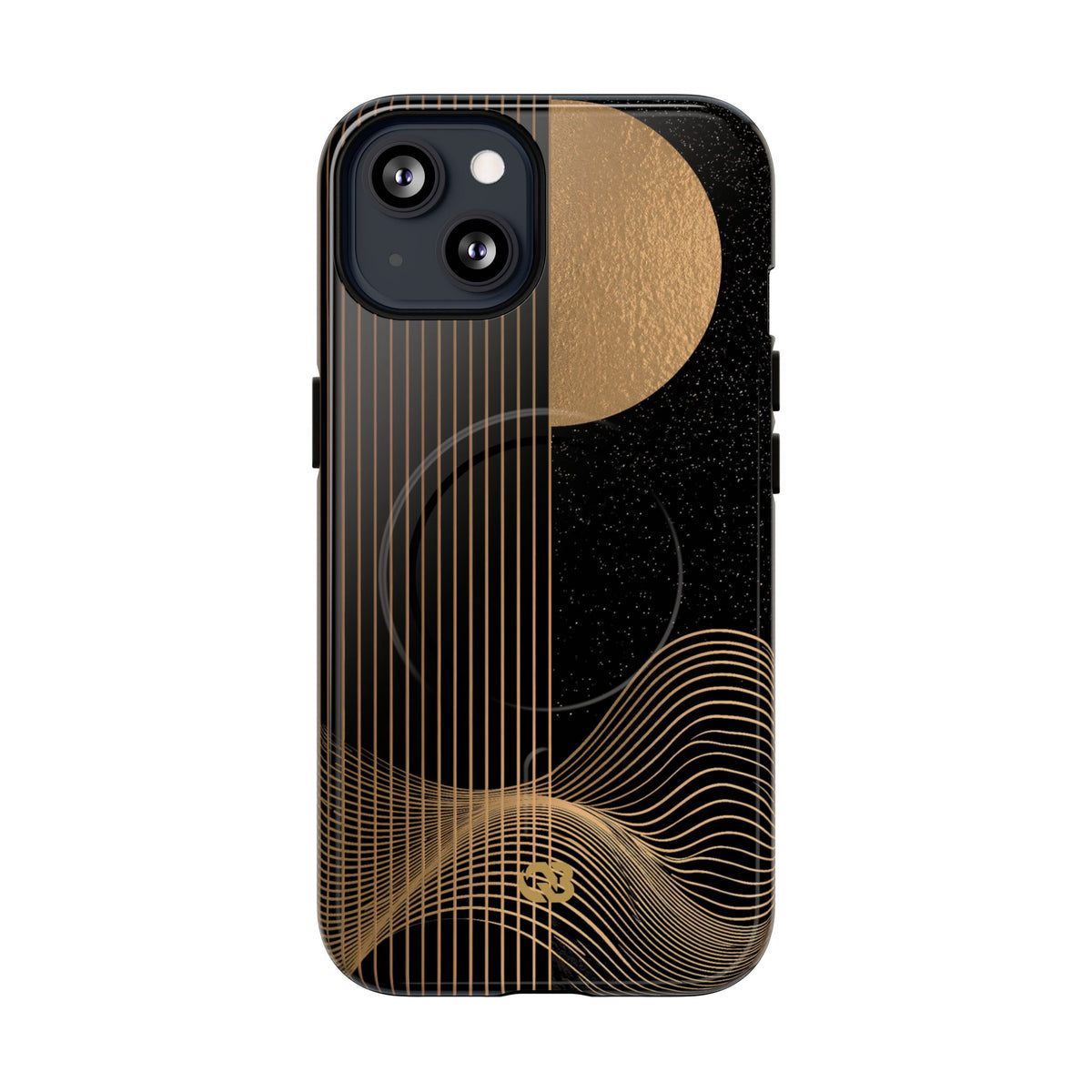 Lunar Topo Horizon · Tough 2.0 Magnetic Phone Case for iPhone · Black