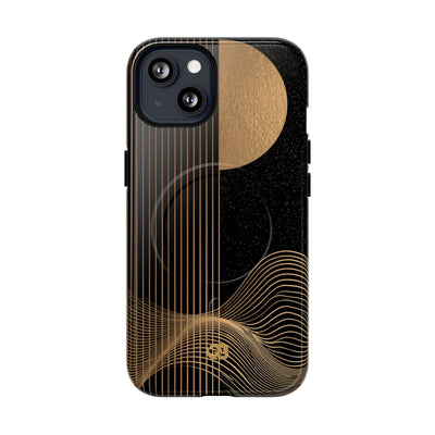 Lunar Topo Horizon · Tough 2.0 Magnetic Phone Case for iPhone · Black