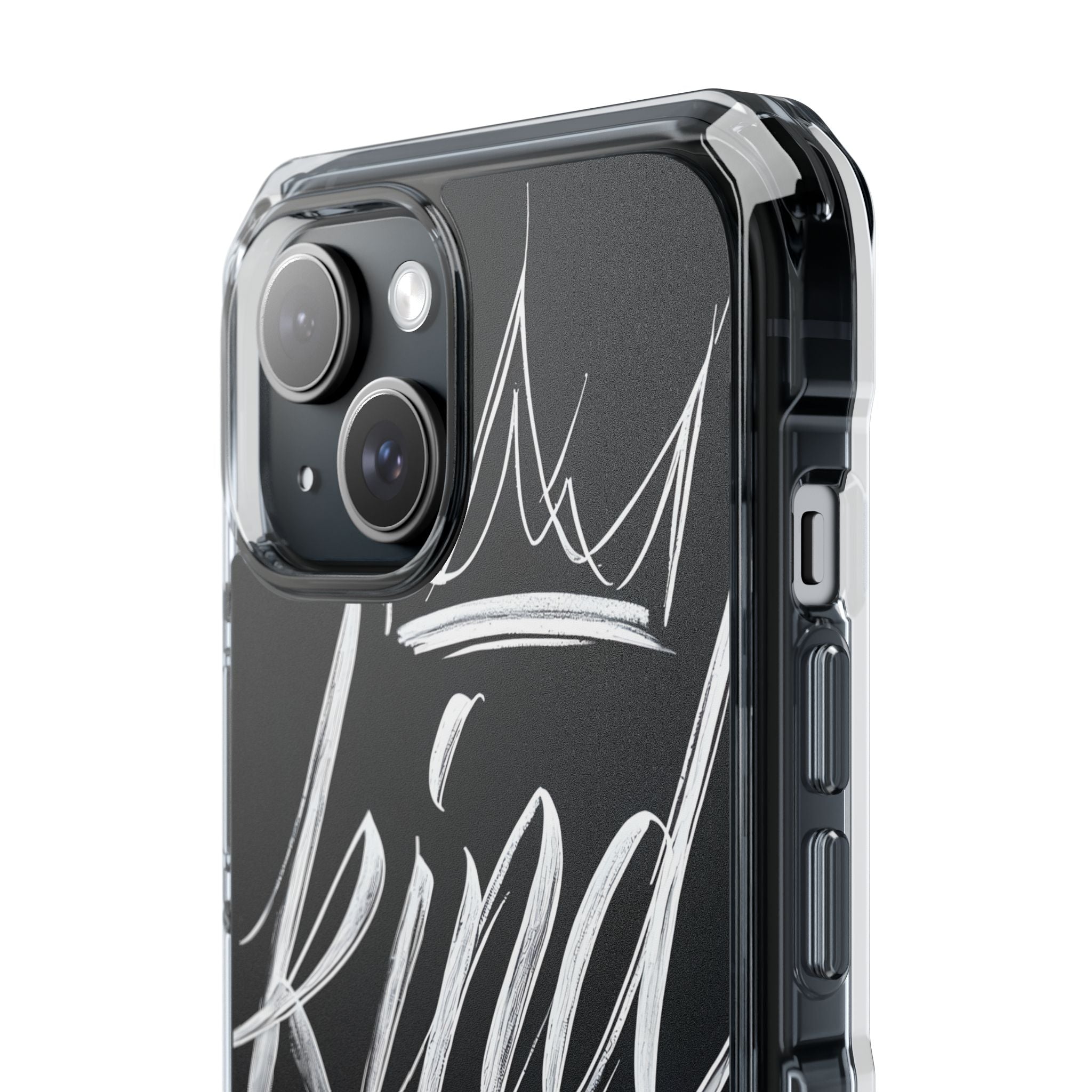 Noir Crown Script · Impact Phone Case for iPhone · Magsafe