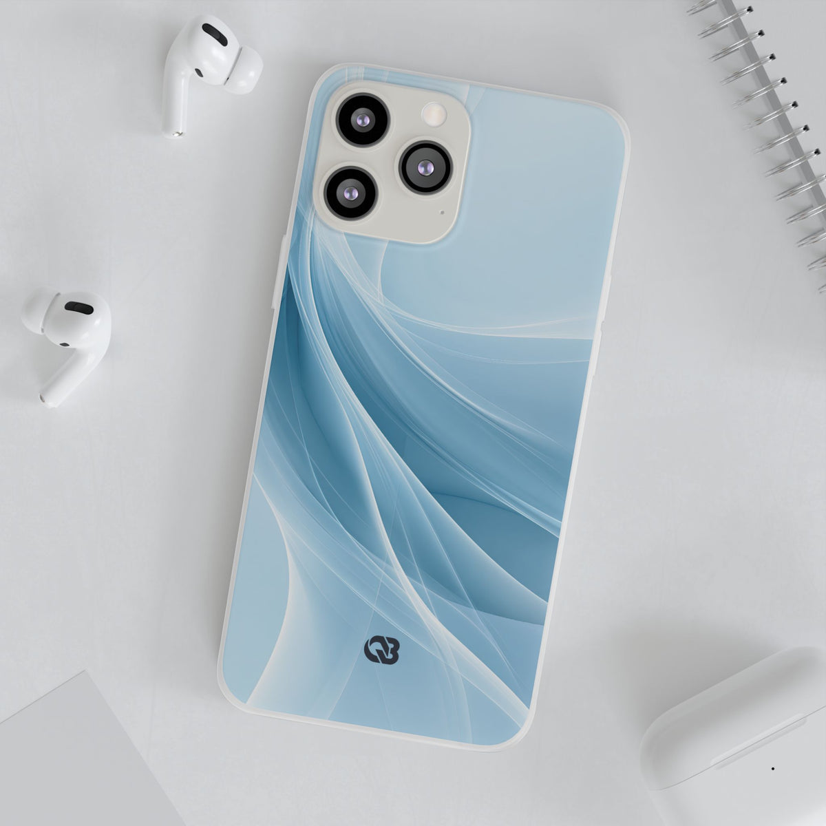 Glacial Ridge Contours · Lite Phone Case for iPhone ·  Blue