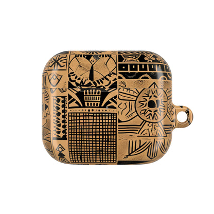 Celestial Faces Brown - AirPods Cover