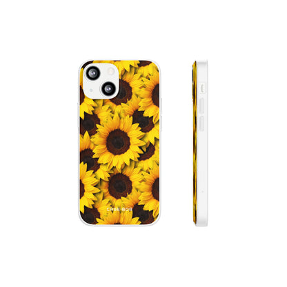 Sonnenblumen-Glühen iPhone 13 mini Case - Soft